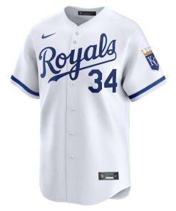 Alternative view of Freddy Fermin Kansas City Royals Nike Home Limited Player Jersey - White