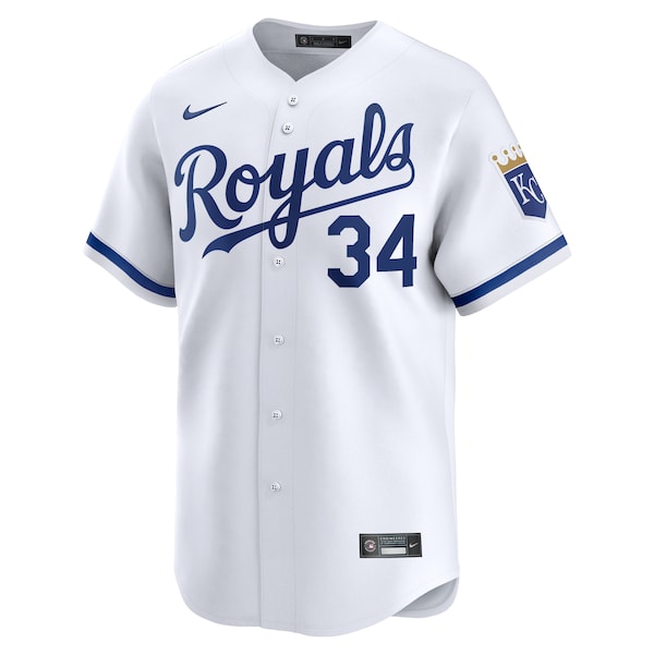 Freddy Fermin Kansas City Royals Nike Home Limited Player Jersey - White - Image 2