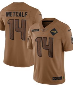 DK Metcalf Seattle Seahawks Nike 2023 Salute To Service Limited Jersey - Brown