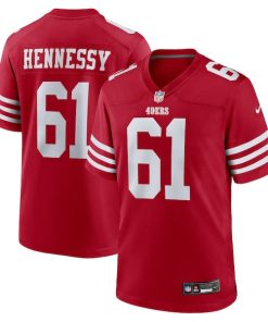 Matt Hennessy San Francisco 49ers Nike Team Game Jersey -  Scarlet