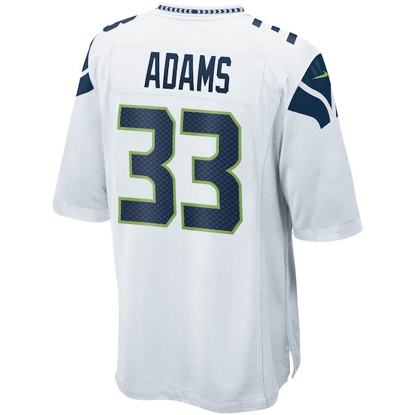 Jamal Adams Seattle Seahawks Nike Game Jersey - White/Navy - Image 4