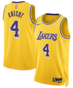 Dalton Knecht Los Angeles Lakers Nike Unisex Swingman Jersey - Gold