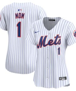 New York Mets Nike Women's #1 Mom Home Limited Jersey - White