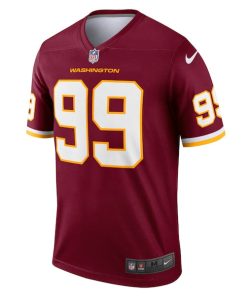 Alternative view of Chase Young Washington Football Team Nike Legend Jersey - Burgundy
