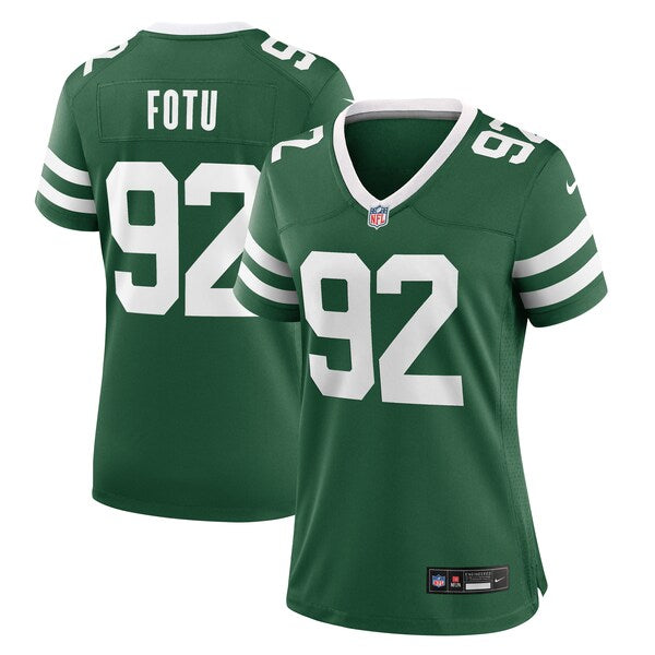 Leki Fotu New York Jets Nike Women's Team Game Jersey - Legacy Green - Image 2