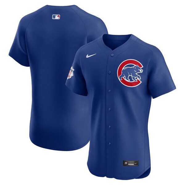Chicago Cubs Nike Alternate Vapor Premier Elite Patch Jersey - Royal - Image 2