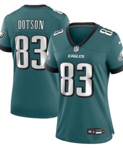 Alternative view of Jahan Dotson Philadelphia Eagles Nike Women's Team Game Jersey - Midnight Green