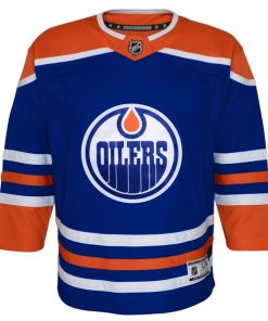 Alternative view of Edmonton Oilers Outerstuff Youth Home Replica Jersey - Royal