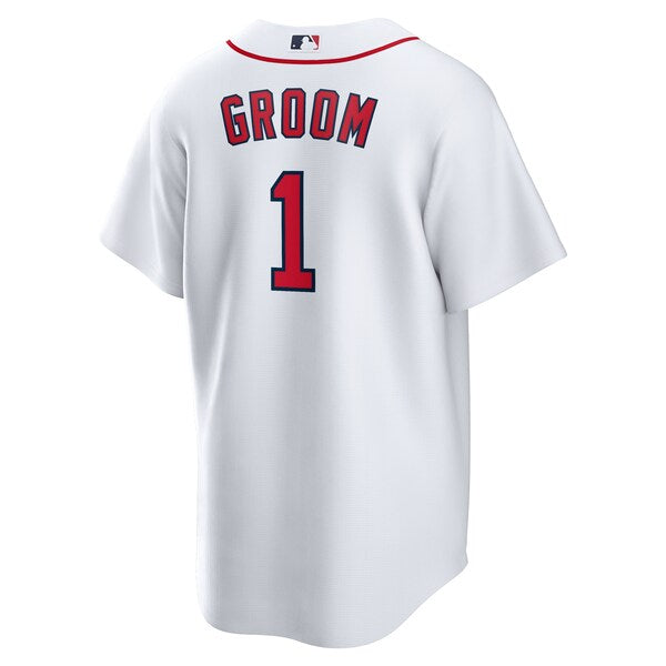 Boston Red Sox Nike #1 Groom Home Replica Jersey - White - Image 3