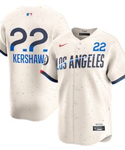 Clayton Kershaw Los Angeles Dodgers Nike City Connect Limited Player Jersey - Cream