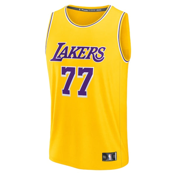Luka Don?i? Los Angeles Lakers Big & Tall Fast Break Player Jersey - Gold - Icon Edition - Image 2