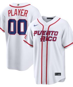 Puerto Rico Baseball Nike 2026 World Baseball Classic Home Pick-A-Player Jersey - White