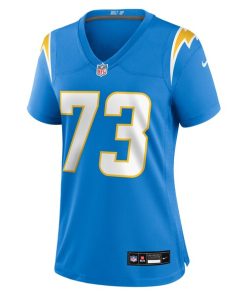 Alternative view of Mekhi Becton Los Angeles Chargers Nike Women's Team Game Jersey -  Powder Blue