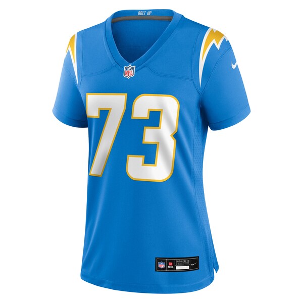 Mekhi Becton Los Angeles Chargers Nike Women's Team Game Jersey - Powder Blue - Image 2