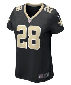 Alternative view of Lonnie Johnson New Orleans Saints Nike Women's Game Player Jersey - Black