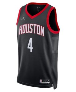 Alternative view of Jalen Green Houston Rockets Jordan Brand Unisex Swingman Jersey - Statement Edition - Black