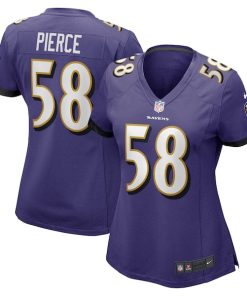Michael Pierce Baltimore Ravens Nike Women's Game Jersey - Purple