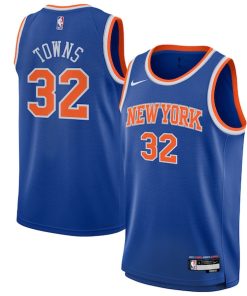 Karl-Anthony Towns New York Knicks Nike Youth Swingman Jersey - Icon Edition - Blue