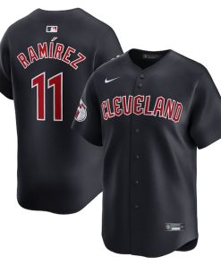 Jos¨¦ Ram¨ªrez Cleveland Guardians Nike Alternate Limited Player Jersey?¨C Navy