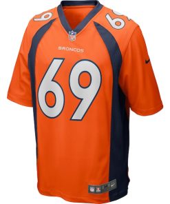 Alternative view of Mark Schlereth Denver Broncos Nike Game Retired Player Jersey - Orange