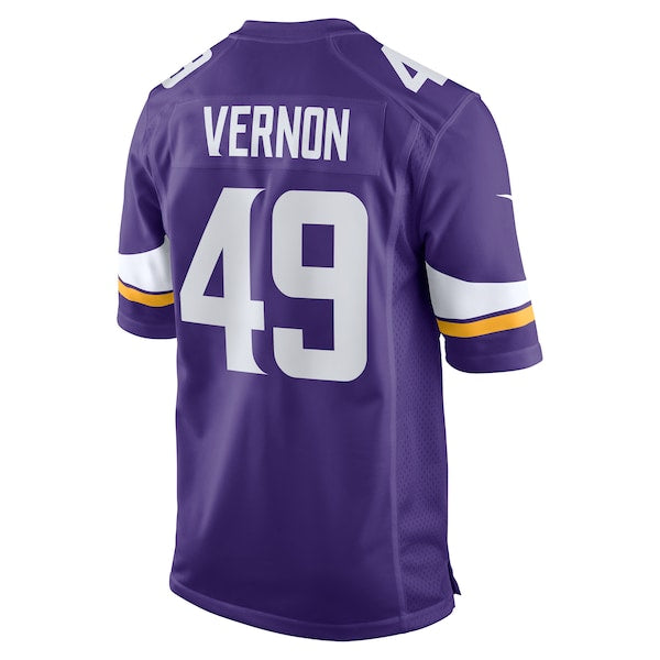 Seth Vernon Minnesota Vikings Nike Game Jersey - Purple - Image 3
