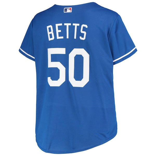 Mookie Betts Los Angeles Dodgers Women's Plus Size Replica Player Jersey - Royal - Image 3