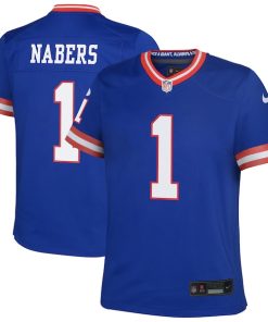 Malik Nabers New York Giants Nike Youth Alternate Game Jersey - Royal