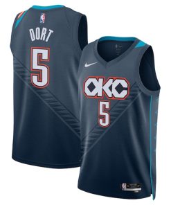 Luguentz Dort Oklahoma City Thunder Nike Unisex 2025/26 Swingman Jersey - Navy - City Edition