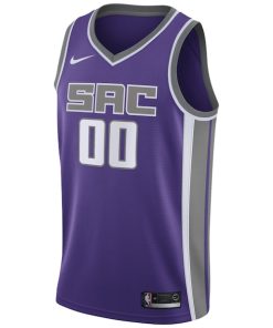 Alternative view of Sacramento Kings Nike Swingman Custom Jersey Purple - Icon Edition