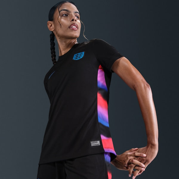 England National Team Nike Women's 2025/26 Away Replica Jersey - Black - Image 4