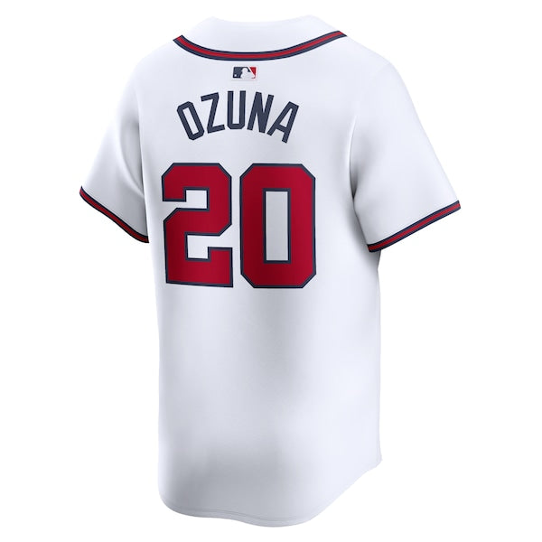 Marcell Ozuna Atlanta Braves Nike Home Limited Player Jersey - White - Image 3