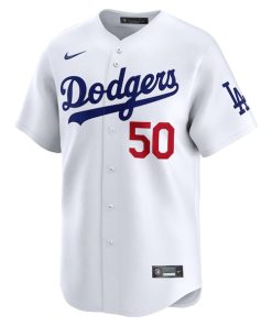 Alternative view of Mookie Betts Los Angeles Dodgers Nike Youth Home Limited Player Jersey - White