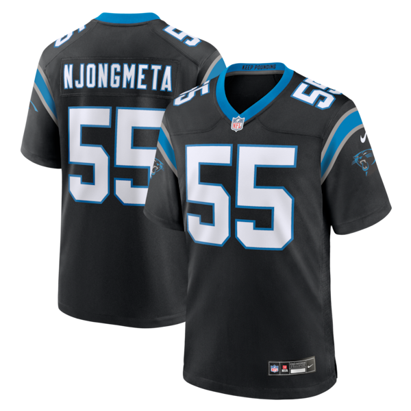 Maema Njongmeta Carolina Panthers Nike Team Game Jersey - Black