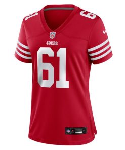 Alternative view of Matt Hennessy San Francisco 49ers Nike Women's Team Game Jersey -  Scarlet