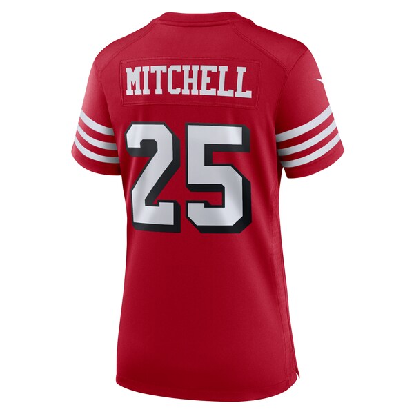 Elijah Mitchell San Francisco 49ers Nike Women's Alternate Team Game Jersey - Scarlet - Image 3