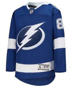 Alternative view of Nikita Kucherov Tampa Bay Lightning Youth Home Premier Player Jersey - Blue