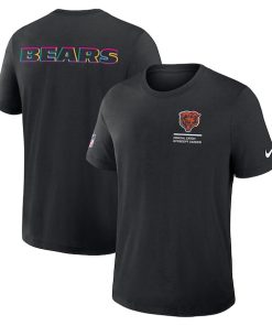 Chicago Bears Nike 2025 NFL Crucial Catch Tri-Blend Dri-FIT T-Shirt - Black