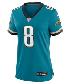 Alternative view of Mark Brunell Jacksonville Jaguars Nike Women's Prowler Throwback Retired Player Game Jersey - Teal