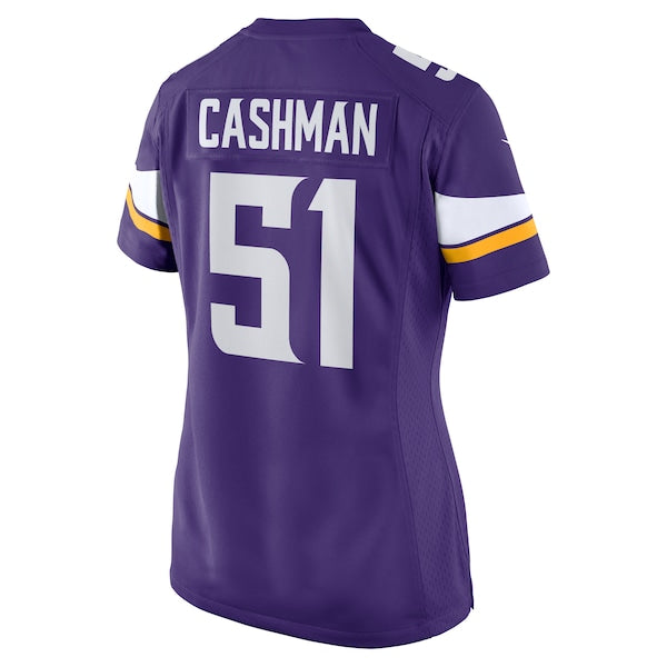 Blake Cashman Minnesota Vikings Nike Women's Team Game Jersey - Purple - Image 3