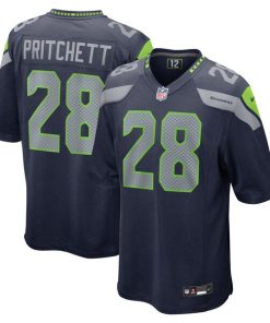 Nehemiah Pritchett Seattle Seahawks Nike  Game Jersey -  College Navy