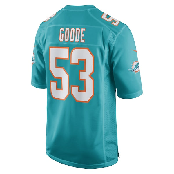 Cameron Goode Miami Dolphins Nike Game Player Jersey - Aqua - Image 3
