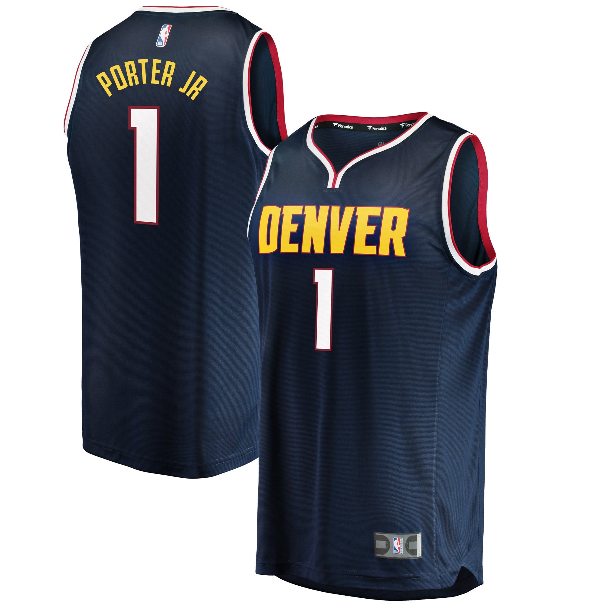 Michael Porter Jr. Denver Nuggets Fast Break Replica Player Jersey - Icon Edition - Navy/Blue - Image 6