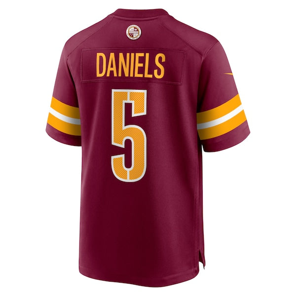 Jayden Daniels Washington Commanders Nike 2024 NFL Draft First Round Pick Player Game Jersey - Burgundy - Image 3