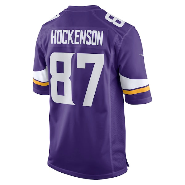 T.J. Hockenson Minnesota Vikings Nike Game Player Jersey - Purple - Image 3