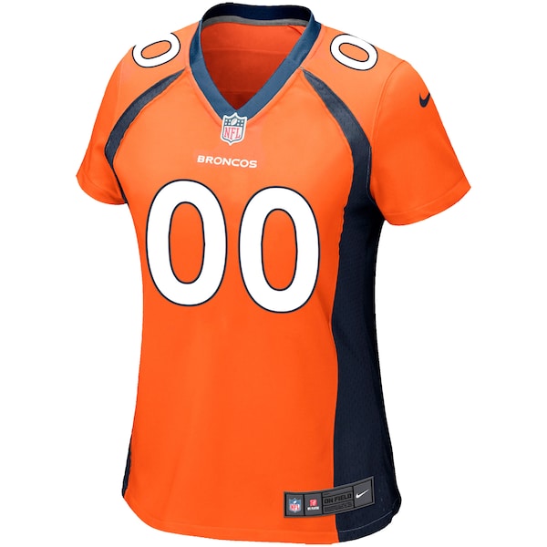 Denver Broncos Nike Women's Custom Game Jersey - Orange - Image 2