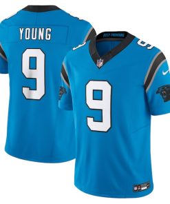 Alternative view of Bryce Young Carolina Panthers Nike  Vapor F.U.S.E. Limited Jersey - Blue/White
