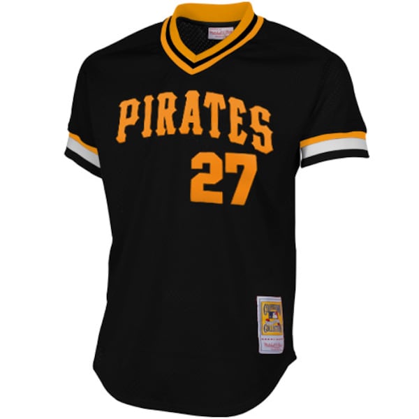 Pittsburgh Pirates Kent Tekulve 1982 Cooperstown Collection Authentic Practice Jersey - Black - Image 2