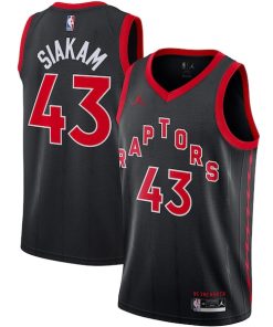Pascal Siakam Toronto Raptors Jordan Brand 2020/21 Swingman Jersey - Statement Edition - Black
