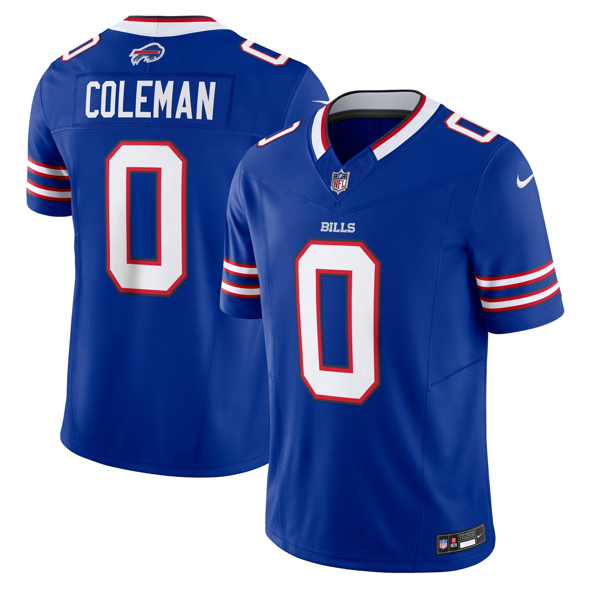 Keon Coleman Buffalo Bills Nike Alternate Vapor F.U.S.E. Limited Jersey - Red/Royal - Image 5