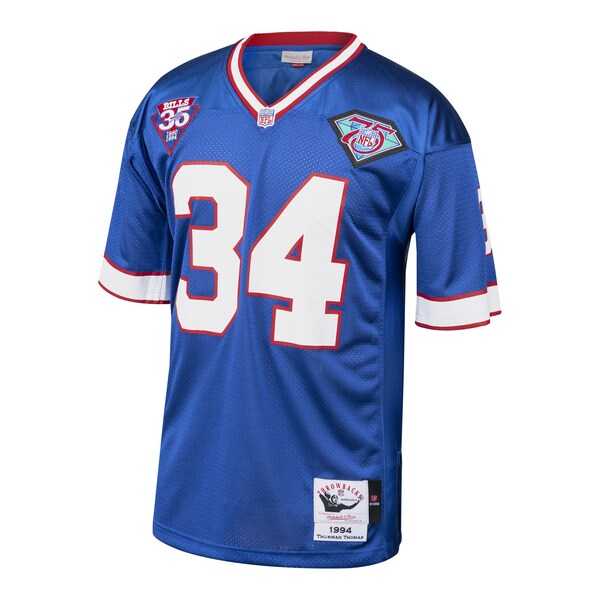 Thurman Thomas Buffalo Bills 1985 Authentic Throwback Retired Player Jersey - Royal - Image 2